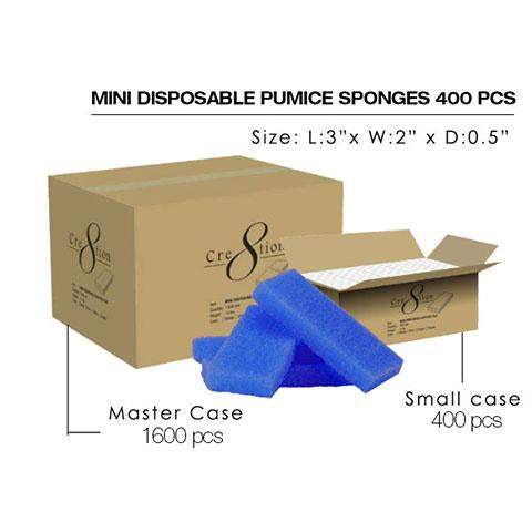Cre8tion Mini Disposable Pumice Sponges - Small Case 400pcs