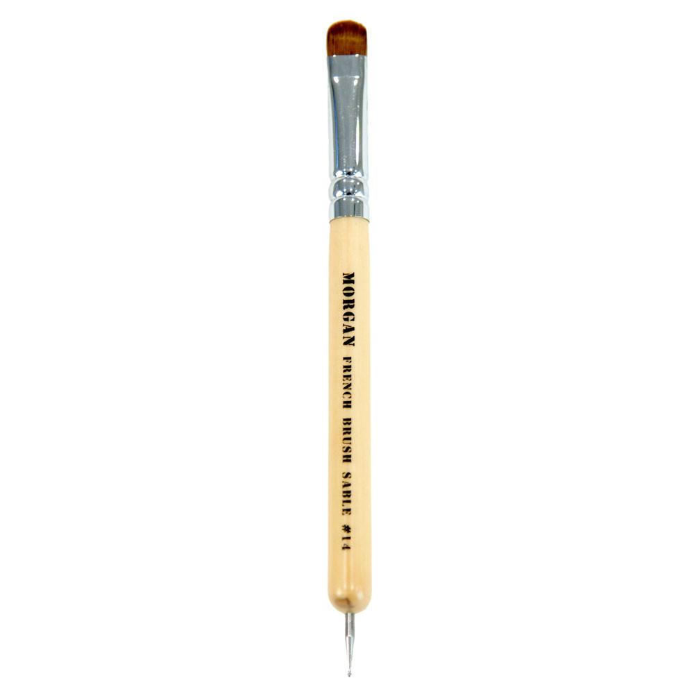 Morgan French Brush, Sable Hair With Dot Tool #10, 12105-10 Morgan French Brush, Sable Hair With Dot Tool #10, 12105-10