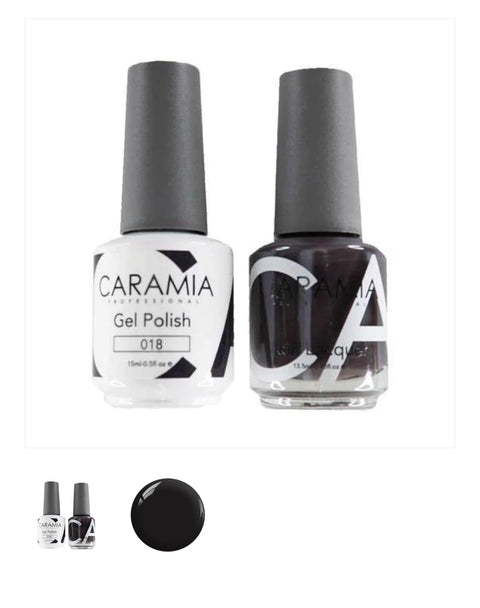 #018 -Caramia Gel Polish & Matching Nail Lacquer Duo Set - 0.5oz