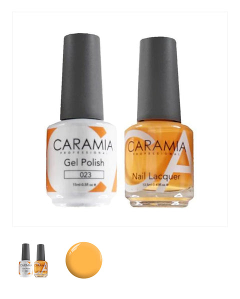 #023 -Caramia Gel Polish & Matching Nail Lacquer Duo Set - 0.5oz