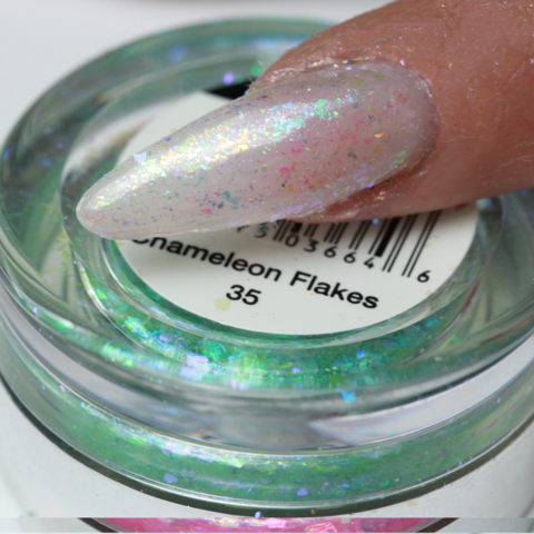 Cre8tion - Nail Art Effect - Chameleon Flakes - C01/ 36 Colors - 0.5g - Lamaisononlinestore