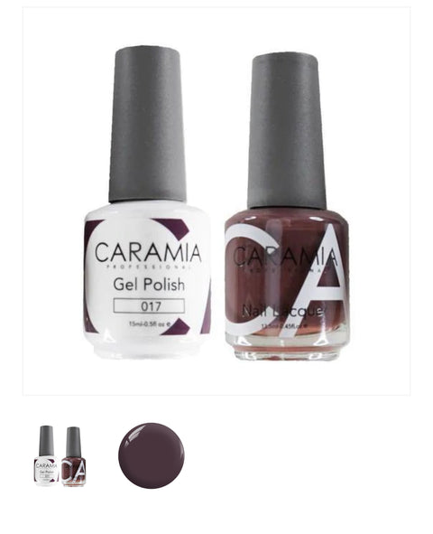 #017 - Caramia Gel Polish & Matching Nail Lacquer Duo Set - 0.5oz