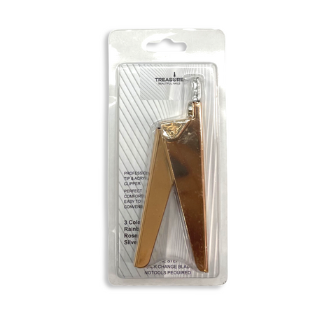 High Quality Stainless Steel Nail Edge Cutter - Rose Gold Color