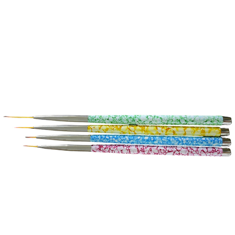 Nail Art Painting Brushes Set 4 pcs- 4 sizes/ Pack