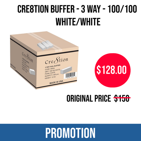 Cre8tion Buffer - 3 Way - 100/100 White/White