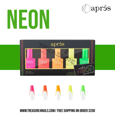 Apres French Manicure Gel Neon Ombre Set