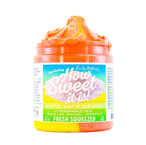 How Sweet It Is Whipped Soap with Raw Sugar - Fresh Squeezed