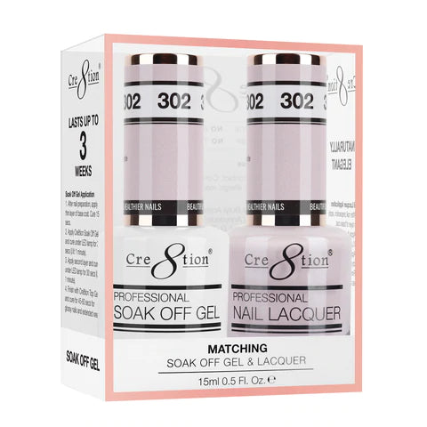 Cre8tion Matching Color Gel & Nail Lacquer 302