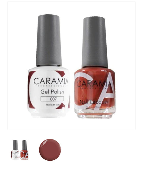 #007- Caramia Gel Polish & Matching Nail Lacquer Duo Set - 0.5oz