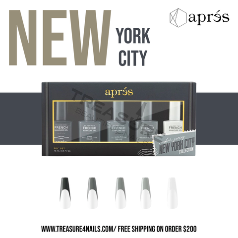 Apres French Manicure Gel New York Ombre Set