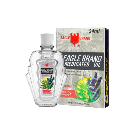 Dau Trang Eagle Brand Aromatic Medicated Oil 0.8oz 24ml 12 pcs/pack, 12 packs/case