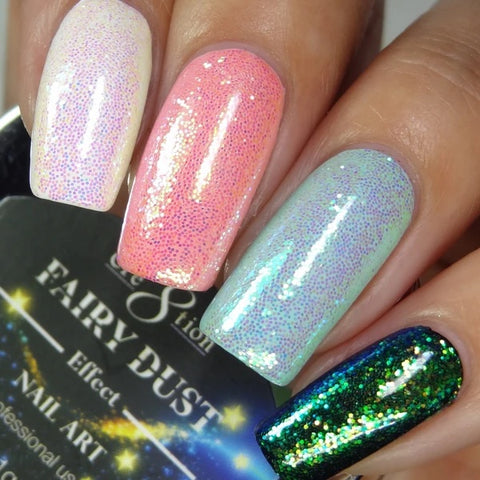 Cre8tion - Nail Art Effect - Fairy Dust Full Set - 7 Colors Collection - 8.50/each
