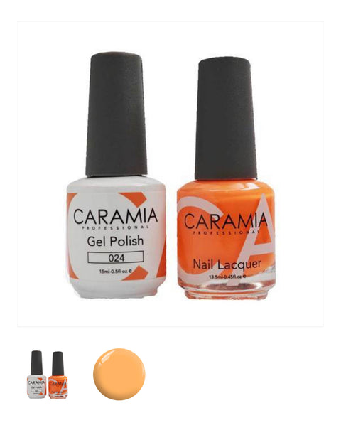 #024 - Caramia Gel Polish & Matching Nail Lacquer Duo Set - 0.5oz