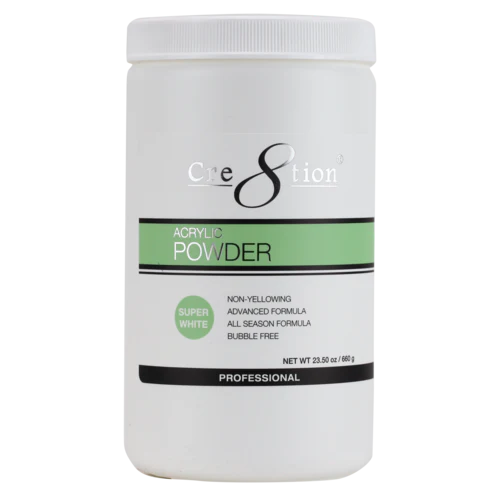 Cre8tion - Acrylic Powder - Super White 23.5 oz.
