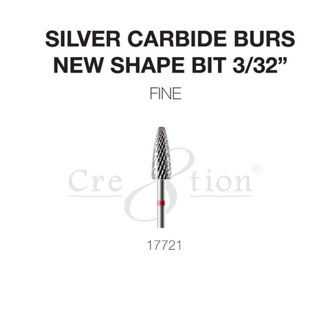 Silver Carbide Burs New Shape Bit 3/32
