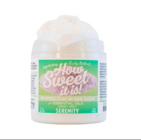 How Sweet It Is Whipped Soap with Raw Sugar - Serenity
