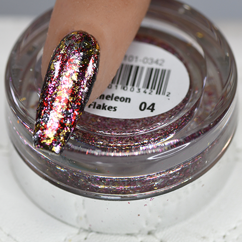 Cre8tion - Nail Art Effect - Chameleon Flakes - C01/ 36 Colors - 0.5g - Lamaisononlinestore