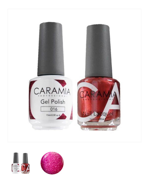 #016 -Caramia Gel Polish & Matching Nail Lacquer Duo Set - 0.5oz