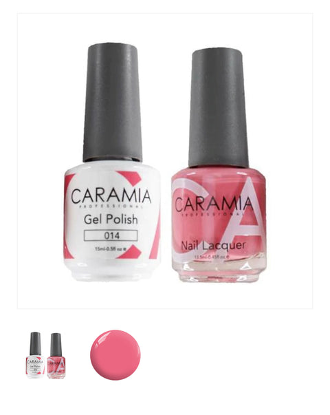 #014 - Caramia Gel Polish & Matching Nail Lacquer Duo Set - 0.5oz