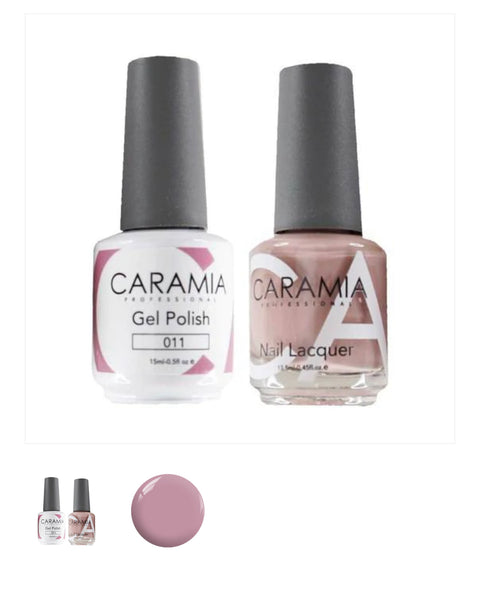 #011 - Caramia Gel Polish & Matching Nail Lacquer Duo Set - 0.5oz