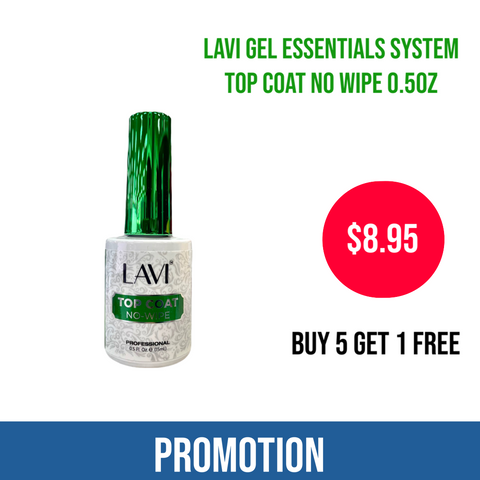 Lavi Soak Off Gel Top Coat 0.5oz ( Buy 5 get 1 Free )