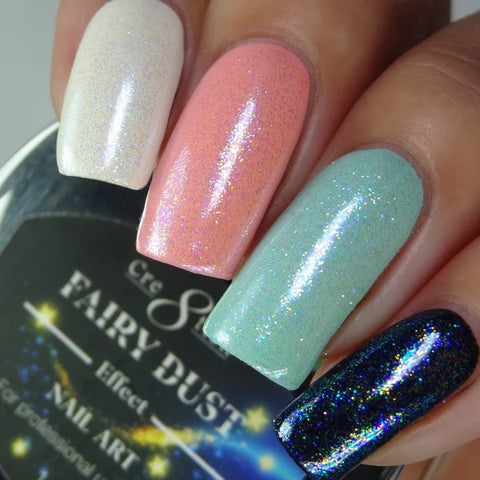 Cre8tion - Nail Art Effect - Fairy Dust Full Set - 7 Colors Collection - 8.50/each