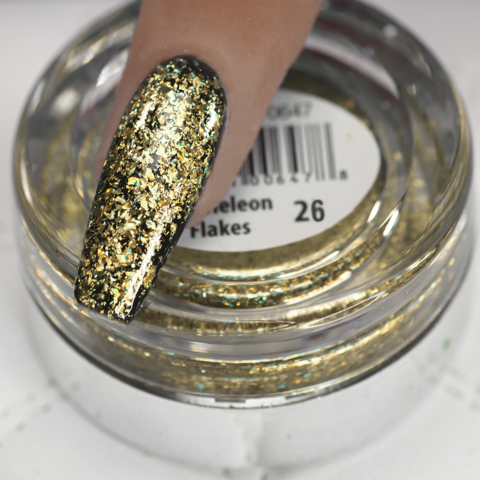 Cre8tion - Nail Art Effect - Chameleon Flakes - C01/ 36 Colors - 0.5g - Lamaisononlinestore