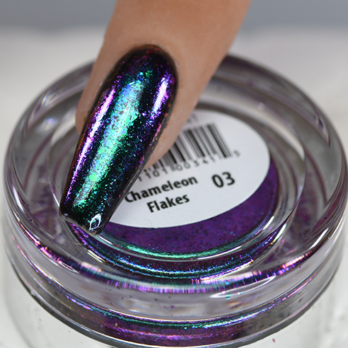 Cre8tion - Nail Art Effect - Chameleon Flakes - C01/ 36 Colors - 0.5g - Lamaisononlinestore