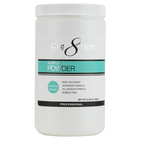 Cre8tion - Acrylic Powder - Crystal 23.5 oz