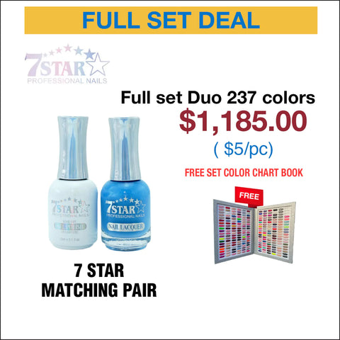 7 Star Matching Pair - Full set 237 Colors w/ 1 set Color Chart Book