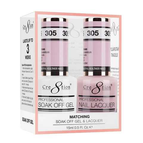 Cre8tion Matching Color Gel & Nail Lacquer 305