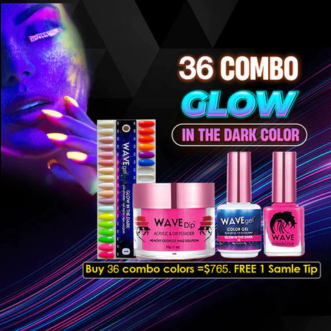 Wavegel Trio Matching Color - Full set Glow in The Dark 36 Colors #1-36