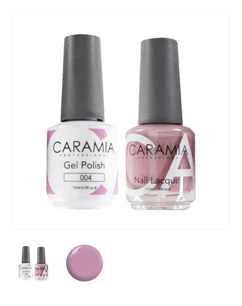 #004- Caramia Gel Polish & Matching Nail Lacquer Duo Set - 0.5oz