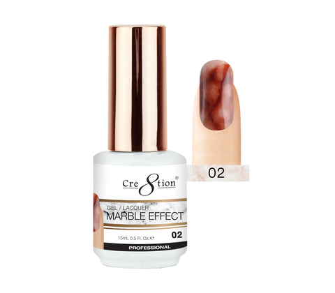 Cre8tion - Marble Effect Soak Off Gel/Lacquer .5oz 02