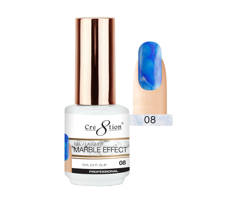Cre8tion - Marble Effect Soak Off Gel/Lacquer .5oz 08