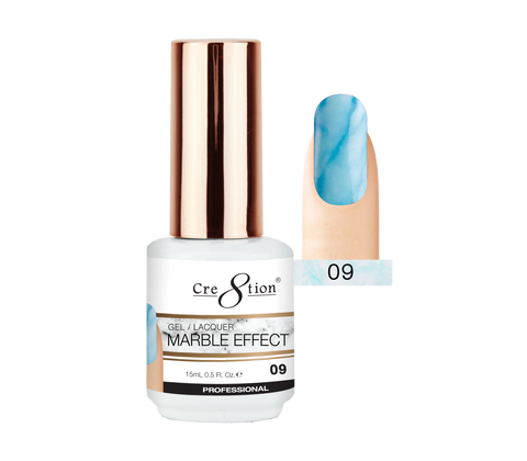 Cre8tion - Marble Effect Soak Off Gel/Lacquer .5oz 09