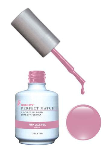 Perfect Match – Pink Lace Veil #49